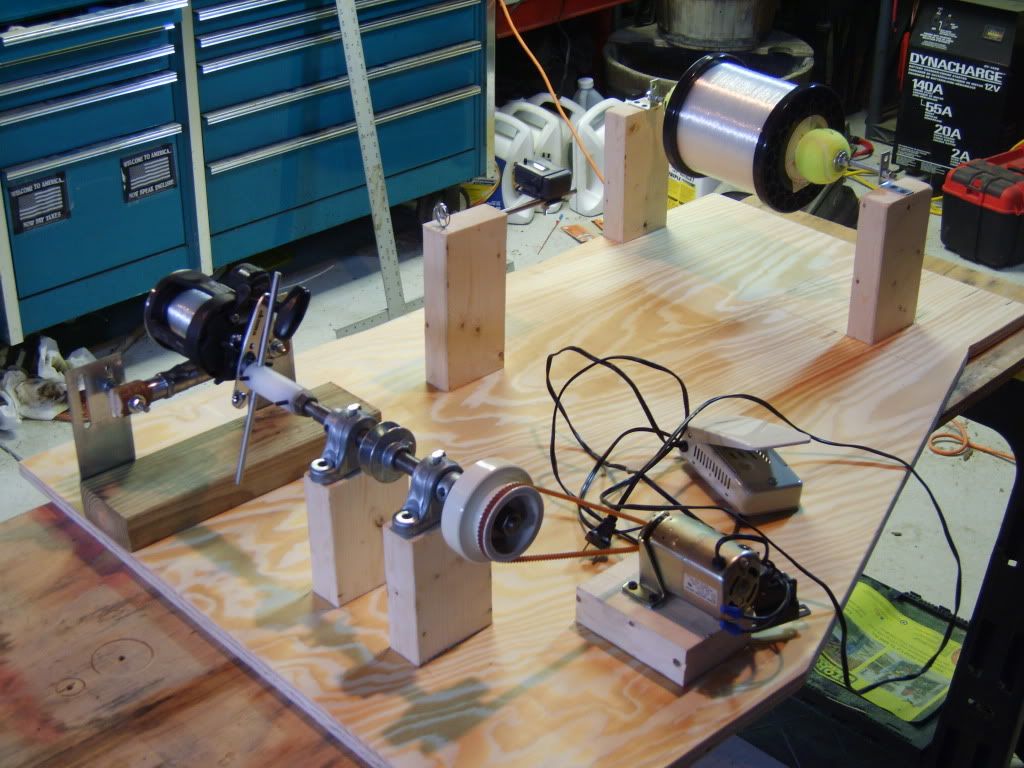 Homemade Fishing Line Spooling Station Homemade Ftempo